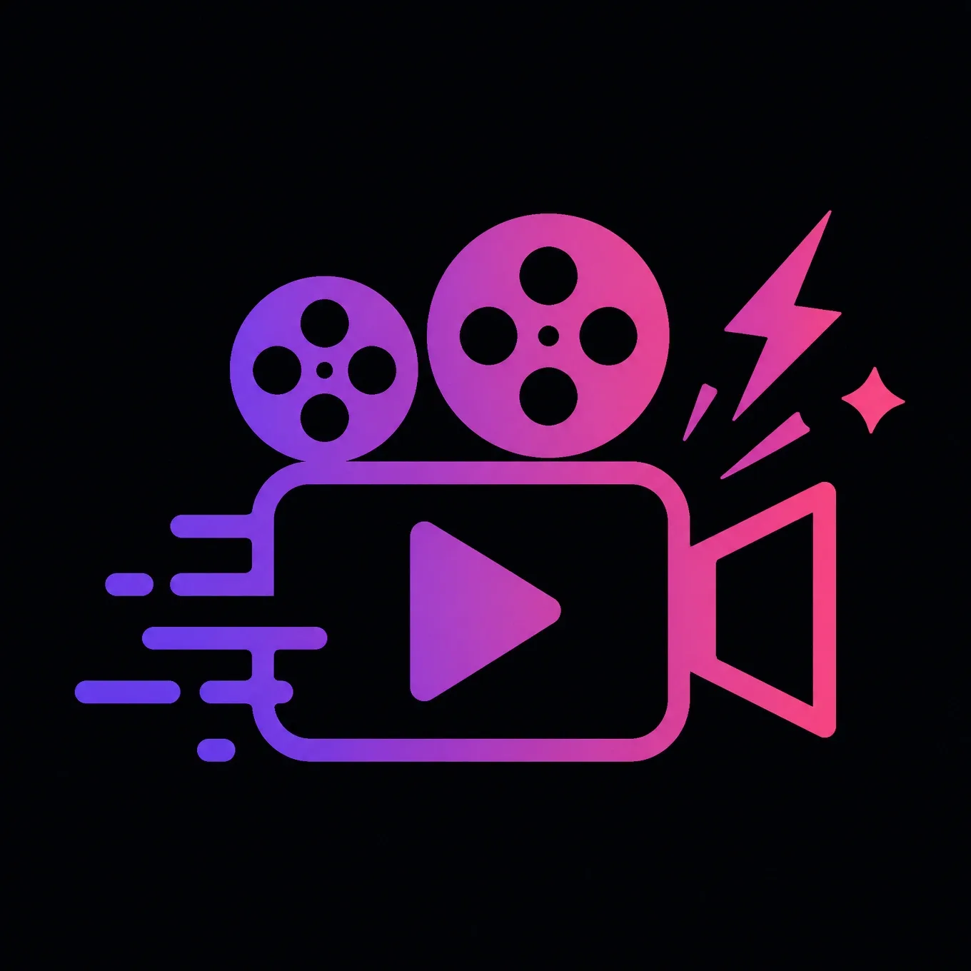 Video ads production icon representing scroll-stopping video ad content for Meta, TikTok, and YouTube